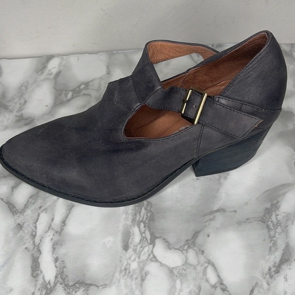 Jeffrey Campbell Handcrafted Ibiza Last Gr Leather T-Strap Western Shooty Sz 7 - Picture 8 of 15